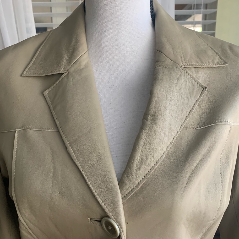 Inc tan leather jacket - Picture 4 of 13